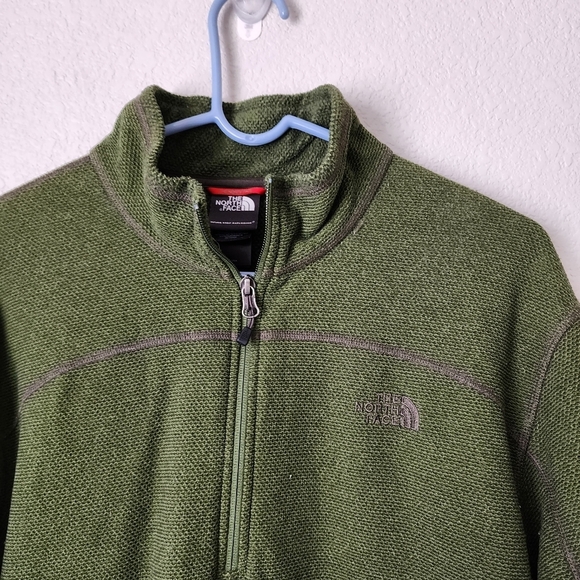 THE NORTH FACE 1/4 zip Highlander fleece in green size XL - Picture 6 of 6